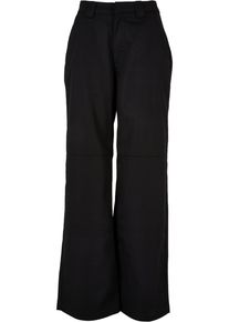 Urban Classics Damen Stoffhose "Urban Classics Damen Ladies Straight Leg Workwear Pants", schwarz, Gr. 27, unifarben, 65% Baumwolle, 35% Polyester,