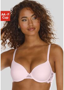 Lascana Damen Schalen-BH "Vittoria", Gr. 75, rosa, Spitze, Obermaterial: 84% Polyamid (TACTEL), 16% Elasthan (LYCRA), Basic, BHs, mit Bügel und