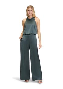 Vera Mont Damen Overall "Vera Mont Jumpsuit mit Taschen", grau, festlich, Gr. 42, Satin, Obermaterial: 98% Polyester, 2% Elasthan. Futter: 100%