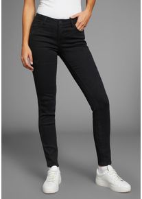 Arizona Damen Skinny-fit-Jeans "Ultra-Stretch", schwarz, modisch, Gr. 44, Denim/Jeans, Obermaterial: 74% Baumwolle, 24% Polyester, 2% Elasthan,