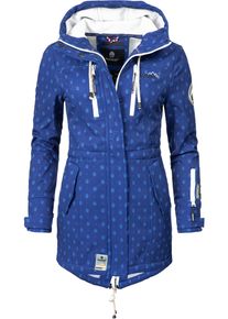 Marikoo Damen Funktionsmantel "Zimtzicke", blau, casual, Gr. XS, Oberstoff: 98% Polyester, 2% Elasthan, Futter: 100% Polyester, Ärmelfutter: 100%