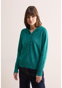 Cecil Damen Cardigan, grün, casual, Gr. XXL, unifarben, Stoff, 33% Polyester, 31% Polyacryl, 24% Baumwolle, 12% Nylon, Strickjacken, mit dekorativer