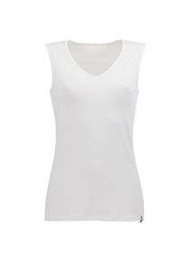 TRIGEMA Damen Tanktop "TRIGEMA Trägershirt aus Viskose", weiß, Basic, Gr. L, 94% Viskose, 6% Elastan, Tops