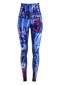 WINSHAPE Damen Leggings "HWL110-London", blau, Gr. XXL, 80% Polyester, 20% Elasthan, Hosen, Core-Stability-Bund mit Bauch-Weg-Effekt