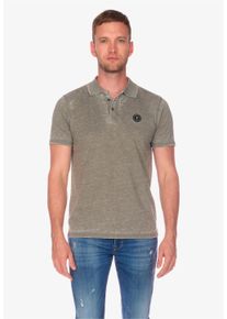 Herren Poloshirt "BRETY", grün, Gr. XXXL, Le Temps Des Cerises, bestickt, 65% Polyester, 35% Baumwolle, Shirts, mit meliertem Design