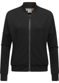 Ragwear Damen Sweatjacke "Doron", schwarz, casual, Gr. XXXL, Material: 67% Polyester, 28% Viskose, 5% Elasthan, Sweatjacken, sportliche Damen