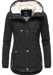Marikoo Damen Winterjacke "Bikoo", schwarz, modisch, Gr. S, Oberstoff: 100% Baumwolle, Futter: 100% Polyester, Wattierung: 100% Polyester,
