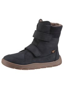 froddo Kinder Barfußschuh "ZERU TEX WINTER BAREFOOT", Gr. 29, blau, Nubukleder, Veloursleder, unifarben, modisch, Schuhe, Klettstiefel,