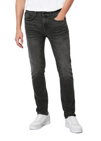 Marc O'Polo Herren Slim-fit-Jeans "aus elastischem Bio-Baumwolle-Mix", schwarz, casual, Gr. 36, MARC O'POLO DENIM, unifarben, Obermaterial: 99% Baumwolle, 1%