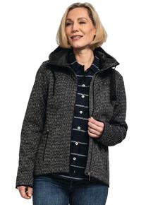 Schöffel SCHÖFFEL Damen Fleecejacke "Fleece Hoody Aurora L", schwarz, sportlich, Gr. 44, Fleece, Obermaterial: 100% Polyester. Futter: 100% Nylon, Jacken