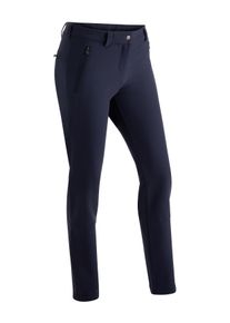Maier Sports Damen Funktionshose "Helga slim", blau, Gr. 80, 90% Polyester, 10% Elasthan, Hosen, warme Damen Outdoorhose, robuste Wanderhose, Slim Fit