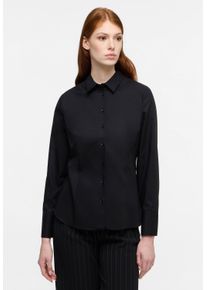 Eterna Damen Hemdbluse "REGULAR FIT", schwarz, klassisch, Gr. 42, 100% cotton, Blusen, NON IRON (bügelfrei)