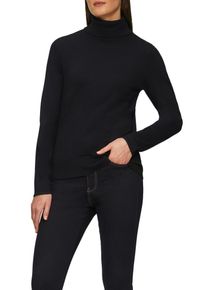 Damen Rollkragenpullover, schwarz, casual, Gr. 38, s.Oliver BLACK LABEL, unifarben, Obermaterial: 71% Viskose, 29% Polyester, Pullover, mit