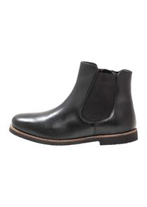 sheego Damen Stiefelette "Große Größen", Gr. 39, schwarz, Obermaterial: 100% Leder, klassisch, Schuhe, aus Leder, mit Stretcheinsatz