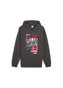 Puma Herren Hoodie "AC Milan ftblNRGY+ Hoodie Herren", grau, Gr. XL, 68% Baumwolle, 32% Polyester, Sweatshirts