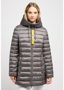 Barbara Lebek Damen Steppjacke, grau, casual, Gr. 36, unifarben, Steppware, Obermaterial: 100% Polyamid. Futter: 100% Polyamid, Jacken, mit Kapuze