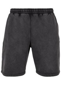 Urban Classics Herren Sweatshorts "Urban Classics Herren Heavy Stone Washed Sweat Shorts", schwarz, Gr. L, unifarben, 70% Baumwolle, 30% Polyester,