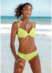 s.Oliver Damen Bikini-Hose "Spain", grün, Gr. 34, unifarben, Microfaser, Microfaser, Badehosen, in modischen Unifarben