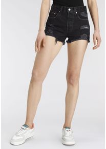 Levi's LEVI'S Damen Shorts "501 Original Short", schwarz, casual, Gr. 25, Denim/Jeans, Obermaterial: 100% Baumwolle, Hosen, 501 Collection