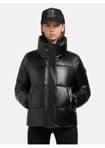 Khujo Damen Steppjacke "Rinja Shiny-YM", schwarz, modisch, Gr. L, Obermaterial: 50% Polyester 50% Polyurethan, Innenfutter: 100% Nylon, Wattierung: