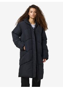 Noisy may Damen Steppjacke "NMTENNA L/S LONG JACKET NOOS", schwarz, casual, Gr. XS, unifarben, Web, Steppware, Obermaterial: 100% Polyester, Jacken