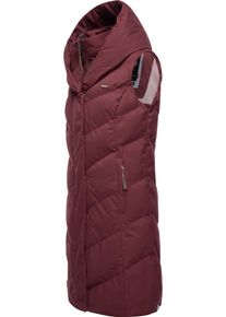 Ragwear Damen Steppweste "Natalka Vest", rot, Basic, Gr. L, Außenmaterial: 100% Polyester, Innenfutter: 100% Polyester, Wattierung: 100% Polyester,