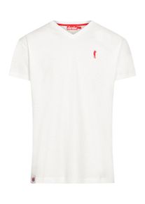 Derbe Herren Print-Shirt "Basic Kippes", weiß, casual, Gr. L, Obermaterial: 100% Baumwolle, Shirts, Made in Portugal, Flamé Qualität