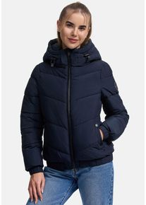 Marikoo Damen Winterjacke "Nayanaa", blau, Gr. M, Obermaterial: 100% Polyester, Innenmaterial: 100% Polyester, Jacken, mit abnehmbarer Kapuze