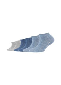 Camano Kinder Sneakersocken "Sneakersocken 6er Pack", Gr. 27, grau, 76% Baumwolle 23% Polyamid 1% Elasthan, Socken