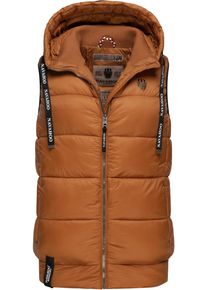 Navahoo Damen Steppweste "Kassidy", braun, modisch, Gr. M, Oberstoff: 100% Nylon; Futter: 100% Polyester; Wattierung: 100% Polyester, Westen,