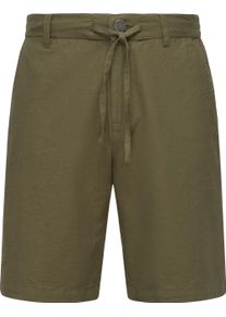 Ragwear Herren Shorts "Harling", grün, modisch, Gr. 33, Material: 65% Baumwolle, 35% Leinen, Hosen, kurze Herren Hose mit Bindeband