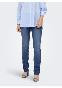 Only Damen Slim-fit-Jeans "ONLSUI MID SLIM DNM DIA451 NOOS", blau, modisch, Gr. XL, unifarben, Denim/Jeans, Obermaterial: 98% Baumwolle, 2% Elasthan,