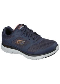 Skechers Herren Sneaker "FLEX ADVANTAGE 4.0", Gr. 41, blau, Leder, Textil, Lederimitat, sportlich, Schuhe, mit leichtem Profil, Freizeitschuh,