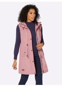Casual Looks Damen Anorak, rosa, Gr. 44, unifarben, 58% Polyester, 42% Baumwolle, Jacken