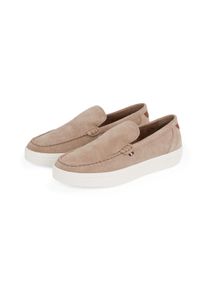 Tommy Hilfiger Herren Slipper "MODERN LIGHT HYBRID SUEDE LOAFER", Gr. 46, grau, Veloursleder, casual, Schuhe, Plateau, Schlupfschuh, Freizeitschuh,