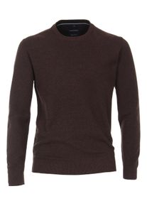 Casamoda Herren Strickpullover "Casamoda Pullover uni", braun, Gr. M, 90% Baumwolle, 10% Polyamid, Pullover