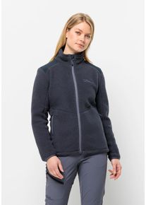Jack Wolfskin Damen Fleecejacke "KAMMWEG PILE FZ W", grau, Gr. XS, 1. OBERSTOFF 100% POLYESTER 2. OBERSTOFF 100% POLYAMID FUTTER 100% POLYESTER,