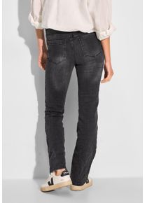 Cecil Damen Bootcut-Jeans, grau, casual, Gr. 29, unifarben, Jeans, 73% Baumwolle, 25% Polyester, 2% Elasthan, Jeans, 5-Pocket-Style