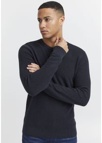 Blend Herren Strickpullover "BL Pullover BHCodford crew", schwarz, casual, Gr. XXXL, unifarben, Feinstrick, Obermaterial: 100% Baumwolle, Pullover