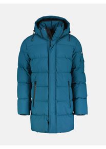 Lerros Herren Steppjacke "Lerros Warm gefütterte Steppjacke mit abnehmbarer Kapuze", blau, Gr. L, 100% Polyester, Jacken, Wasser- und windabweisend,