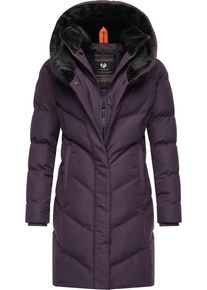 Ragwear Damen Steppmantel "Natalka Cosy", lila, modisch, Gr. S, Außenmaterial: 100% Polyester, Innenfutter: 100% Polyester, Wattierung: 100%