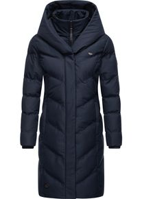 Ragwear Damen Steppmantel "Natalka Melange", blau, modisch, Gr. L, Außenmaterial: 100% Polyester, Innenfutter: 100% Polyester, Wattierung: 100%