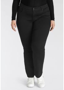 LEVI'S® PLUS LEVI'S PLUS Damen Bootcut-Jeans "315", schwarz, casual, Gr. 22, Denim/Jeans, Obermaterial: 78% Baumwolle, 21% Polyester, 1% Elasthan, Jeans, Shaping