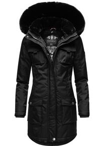 Navahoo Damen Wintermantel "Tiniis", schwarz, modisch, Gr. XS, Oberstoff: 56% Nylon, 44% Polyester, Futter: 100% Polyester, Wattierung: 100%