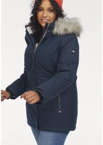 Polarino Damen Funktionsparka, blau, sportlich, Gr. 46, Obermaterial: 100% Polyester. Futter: 100% Polyester. Besatz: 100% Polyester. Wattierung: