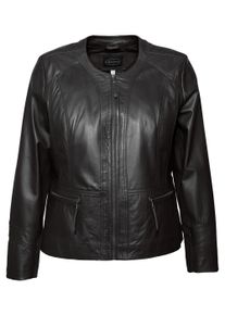 JCC Damen Bikerjacke "731-II", schwarz, Gr. 46, Obermaterial: 100% Leder Schaf; Futter: 100% Baumwolle; Ärmelfutter: 100% Polyester, Jacken