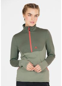 WHISTLER Damen Strickpullover "Cloudmont", grün, sportlich, Gr. 42, mehrfarbig, 94% Polyester, 6% Elasthan, Pullover, in dehnbarer und komfortabler