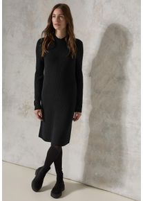 Cecil Damen Strickkleid, schwarz, casual, Gr. XXL, unifarben, Stoff, 50% Viskose, 28% Polyester, 22% Nylon, Kleider, knielang