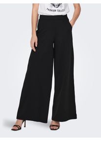 Jacqueline de Yong JDY Damen Jerseyhose "JDYTANJA LIFE WIDE FLOWY PANT JRS NOOS", schwarz, modisch, Gr. L, unifarben, Jersey, Obermaterial: 95% Polyester, 5% Elasthan,
