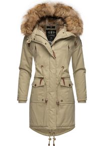 Navahoo Damen Wintermantel "Rosinchen", grau, casual, Gr. S, Oberstoff: 100% Baumwolle, Futter: 100% Polyester, Wattierung: 100% Polyester,